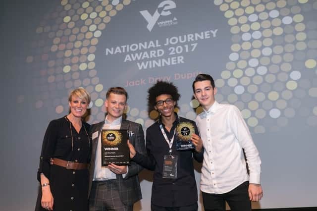 Jack at the national Young Enterprise Journey Award. Photo by Paul Clarke Photography