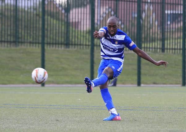Ayobami Salami opens the scoring for Dunstable Town