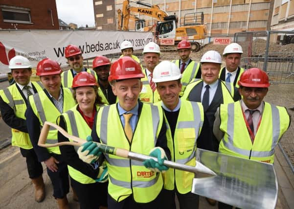 Work on the STEM building at the University of Bedfordshire's Luton campus has begun