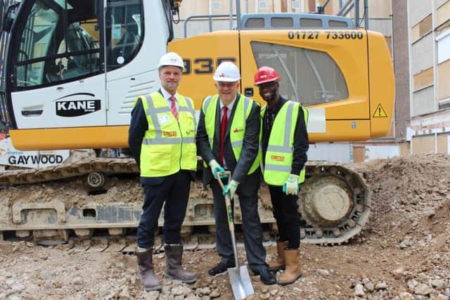 Work on the STEM building at the University of Bedfordshire's Luton campus has begun