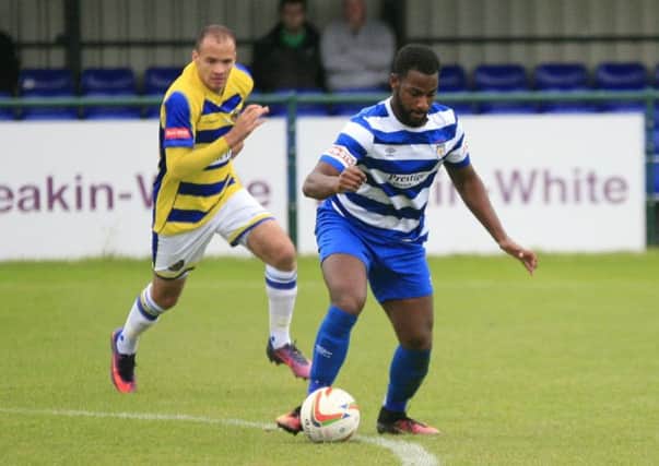 Arel Amu scored from the spot for Dunstable