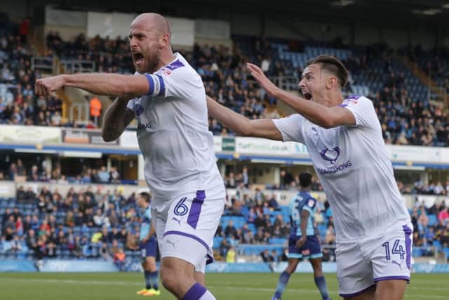 Scott Cuthbert will make his 100th appearance for Luton on Saturday